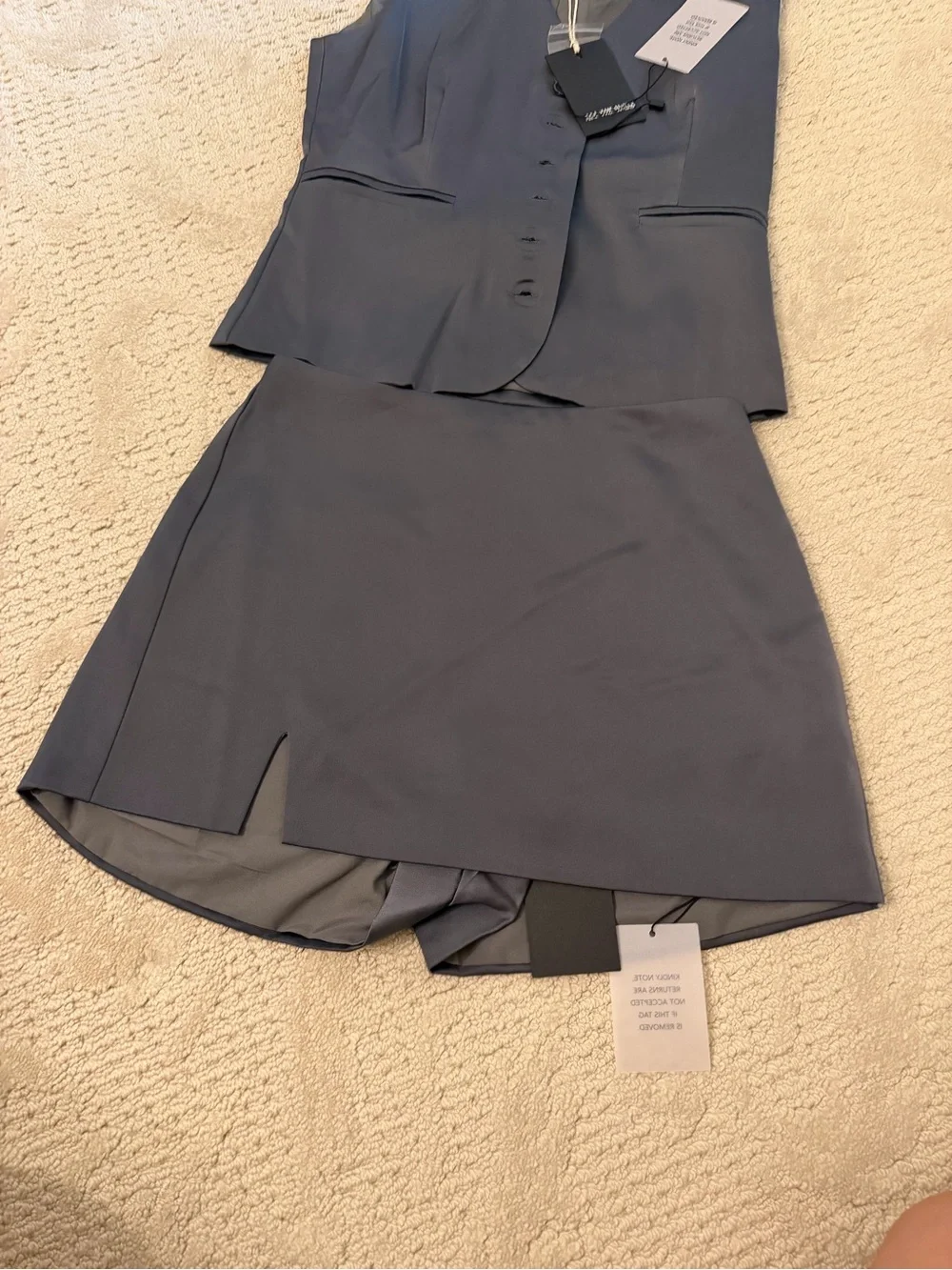 All The Ways Betty Vest & Skirt NWT XS